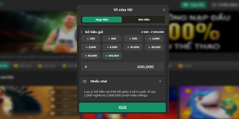 Nạp tiền E2BET với chính sách minh bạch cho người chơi